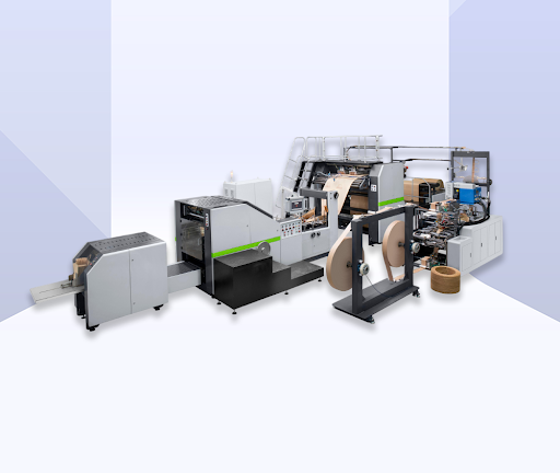 Fully Automatic Square-Bottom Paper Bag Making Machine